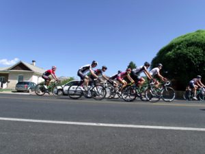 The end of the group in Tour of Utah