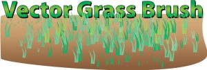 Vector grass brush image