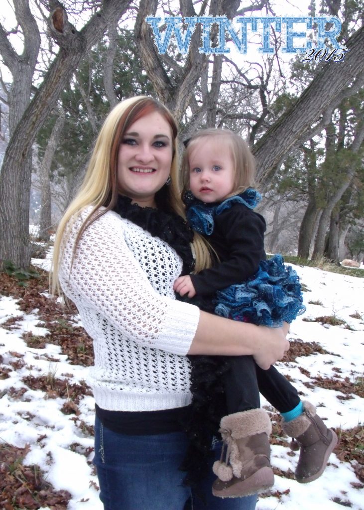 Price family photos Winter 2015 taken at Maple Grove, Utah